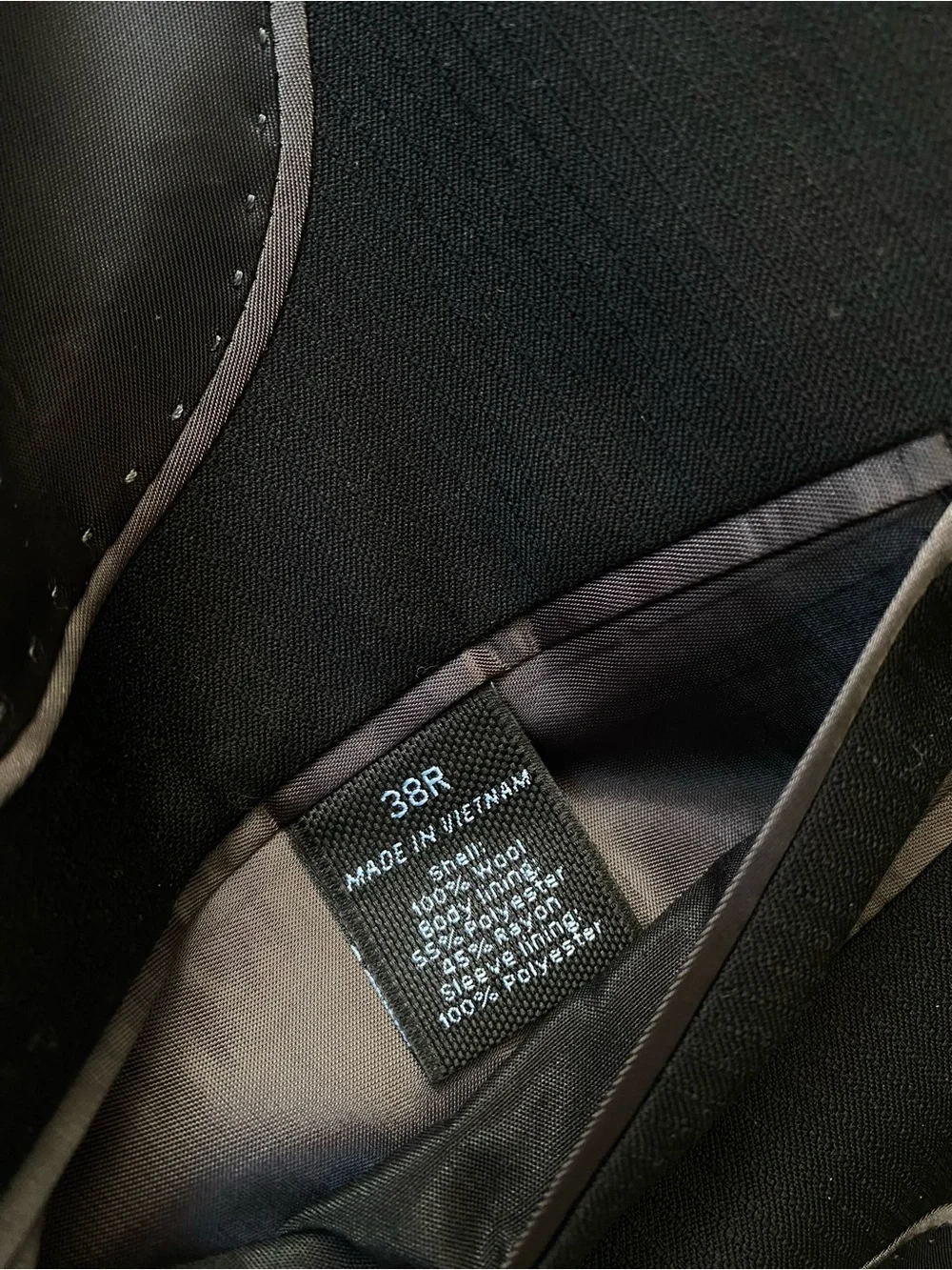Marc Anthony Black Two-Button Suit Jacket